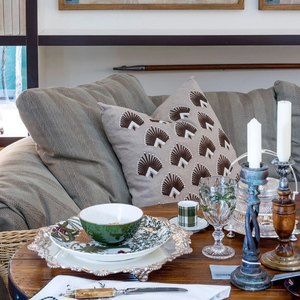 Tecido Chevron Cedro