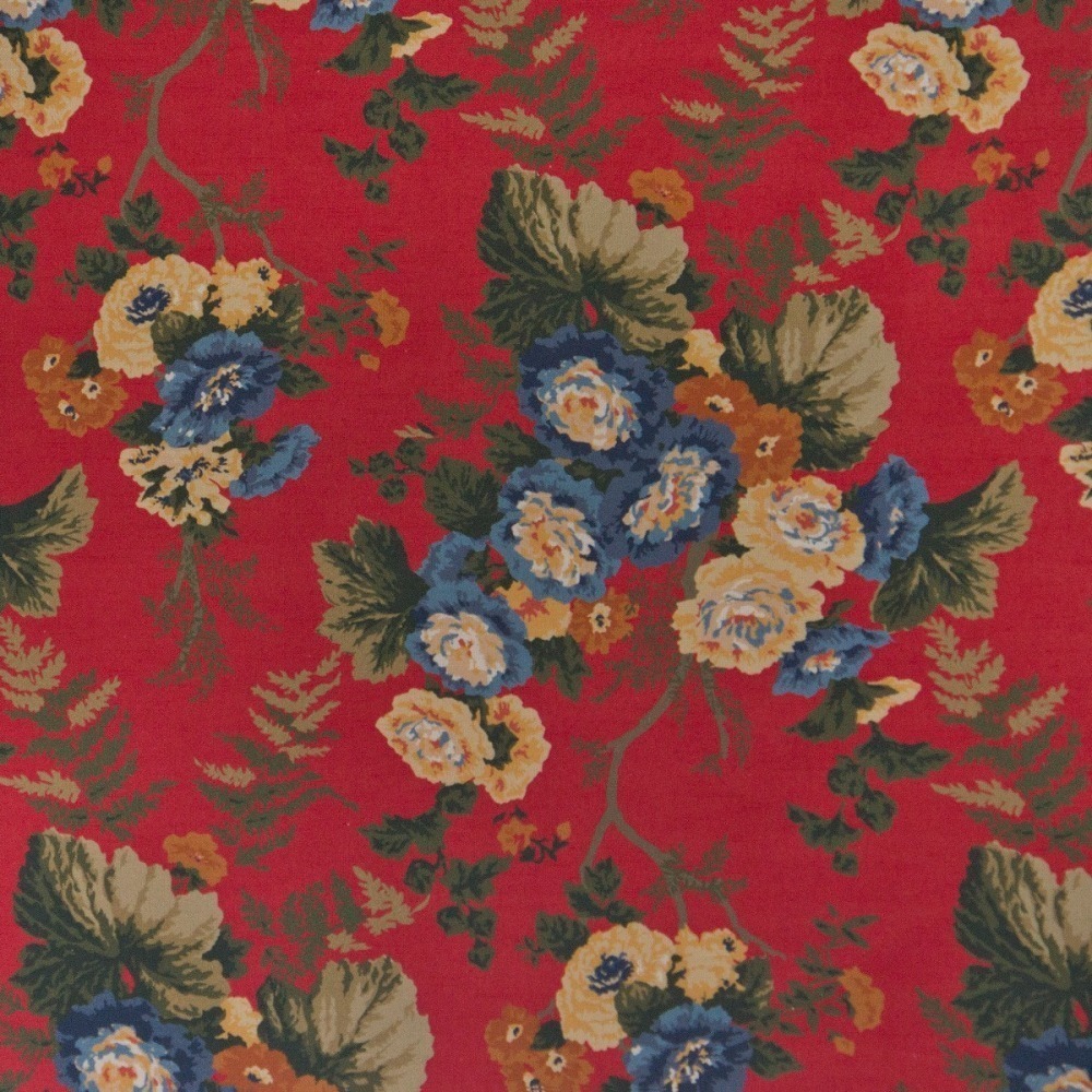 Tecido Flower Sagg Carmin