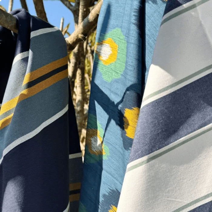Tecido Ikat Denim Zanzibar