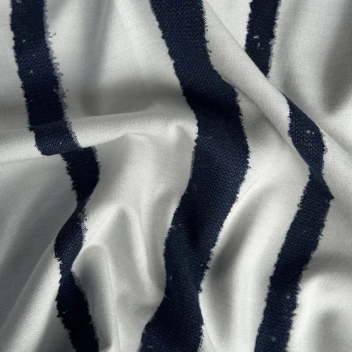 Tecido Jacquard Lista Navy by Sunbrella