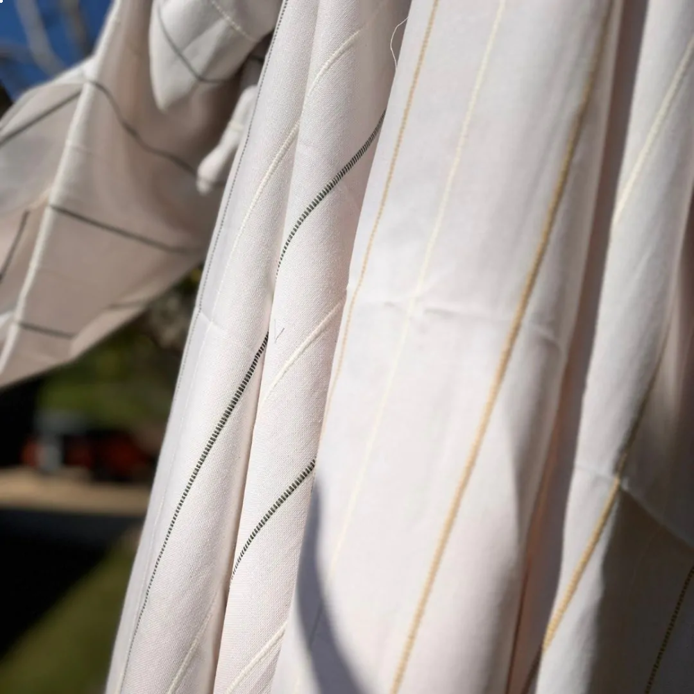 Tecido Lista Bordada Esmeralda