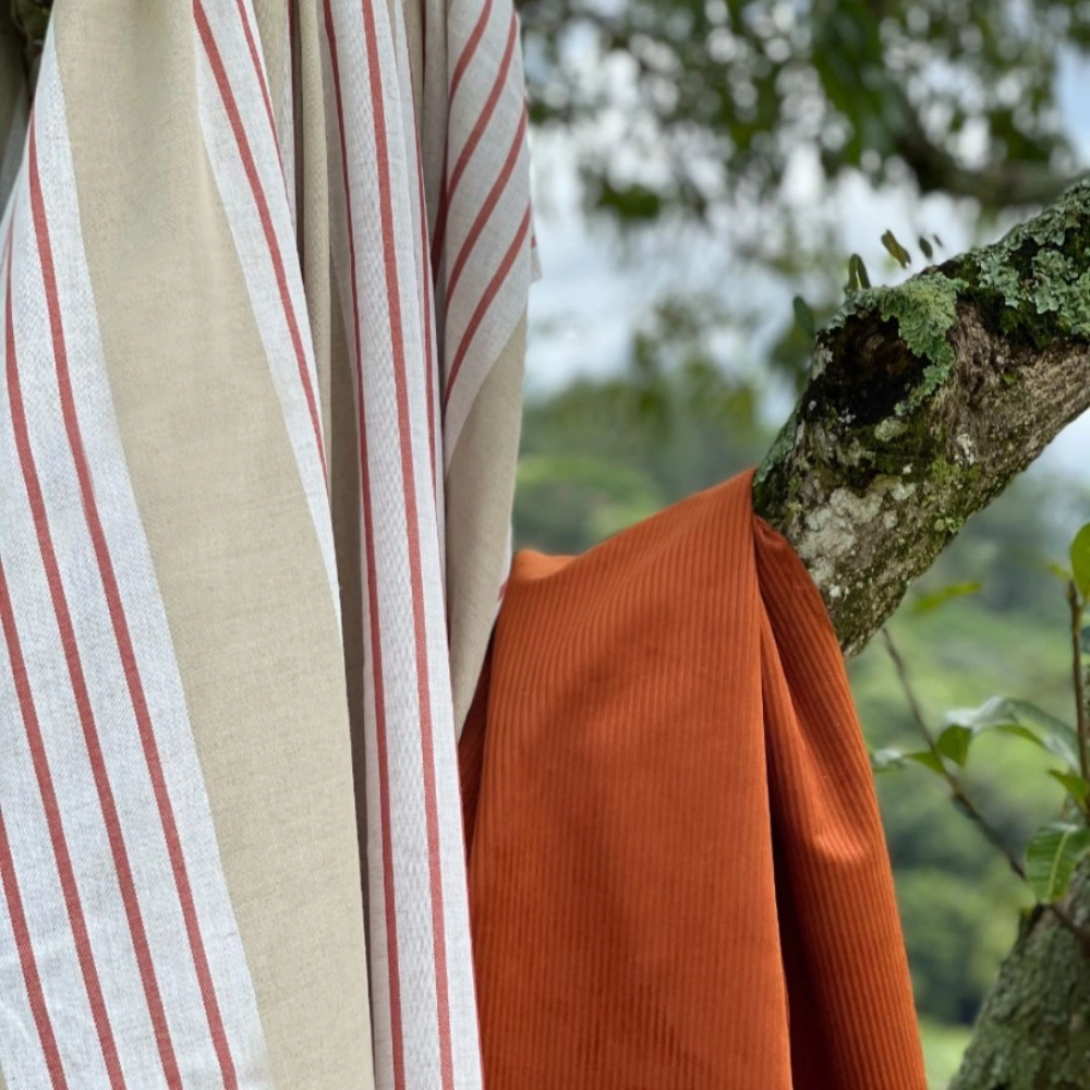 Tecido Lista François Leve Rusty Tecido Lista François Leve Rusty