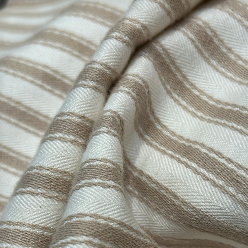 Tecido Lista Índia Natural