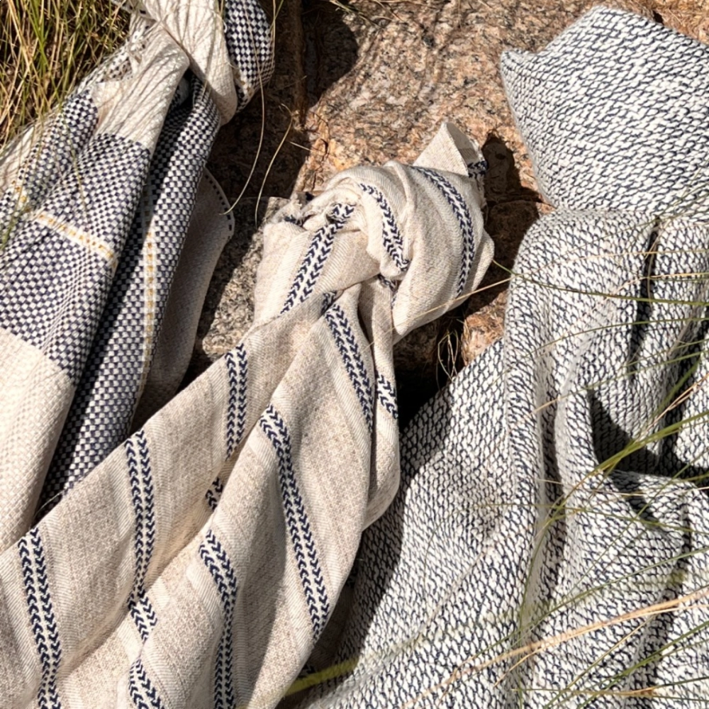 Tecido Lista Larga 2 Cores Marinho 