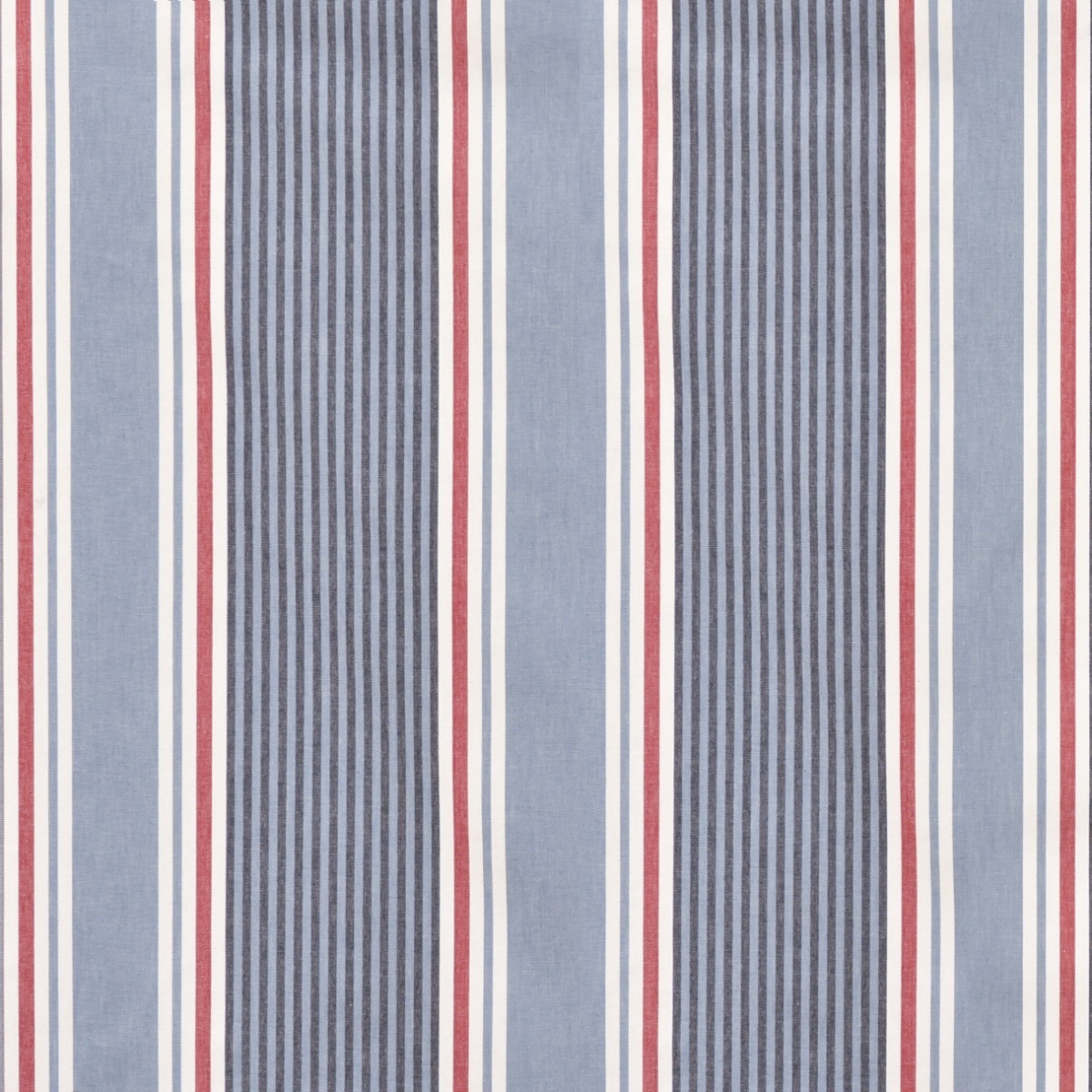 Tecido Lista Larga Jeans Vermelha - SKU 24402659