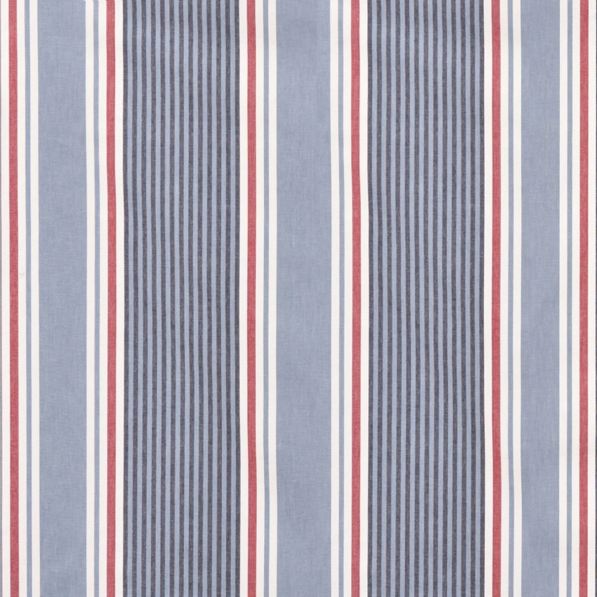 Tecido Lista Larga Jeans Vermelha - SKU 24402659