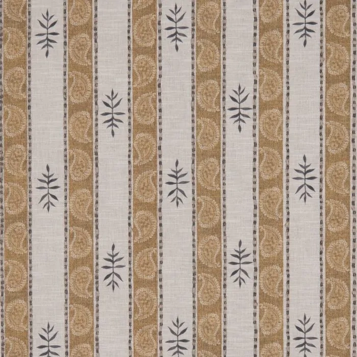 Tecido Lista Paisley Camel