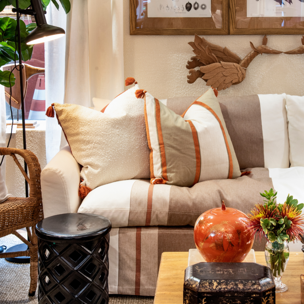 Tecido Lista Rusty Off White