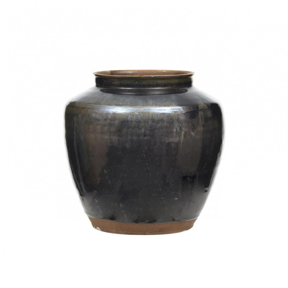 Vaso Cerâmica Preto P