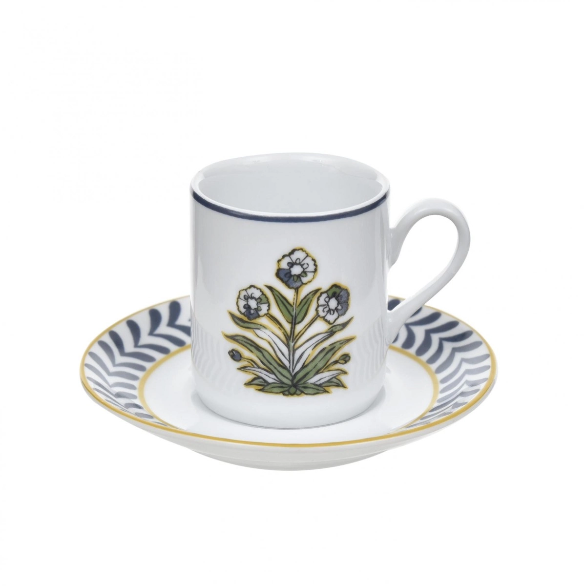 Xícara com Pires Floral Zanzibar - SKU 39500034