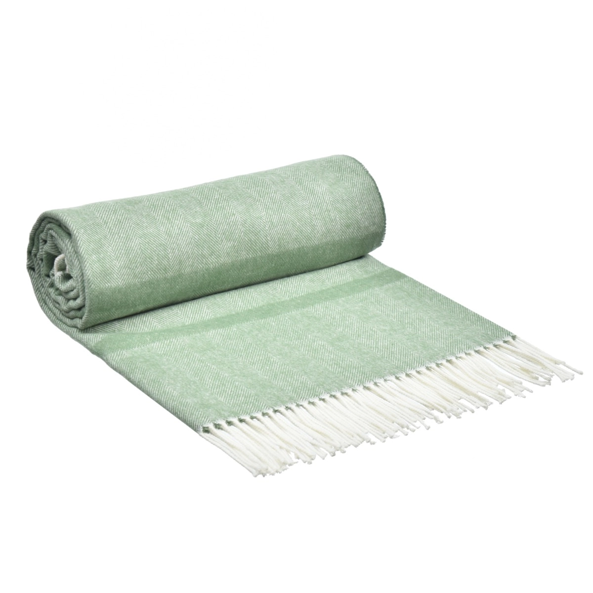 Manta Olive com Franja