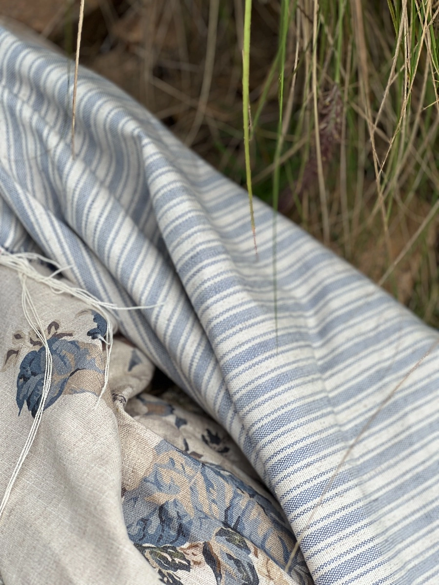 Tecido Lista Rústica Denim