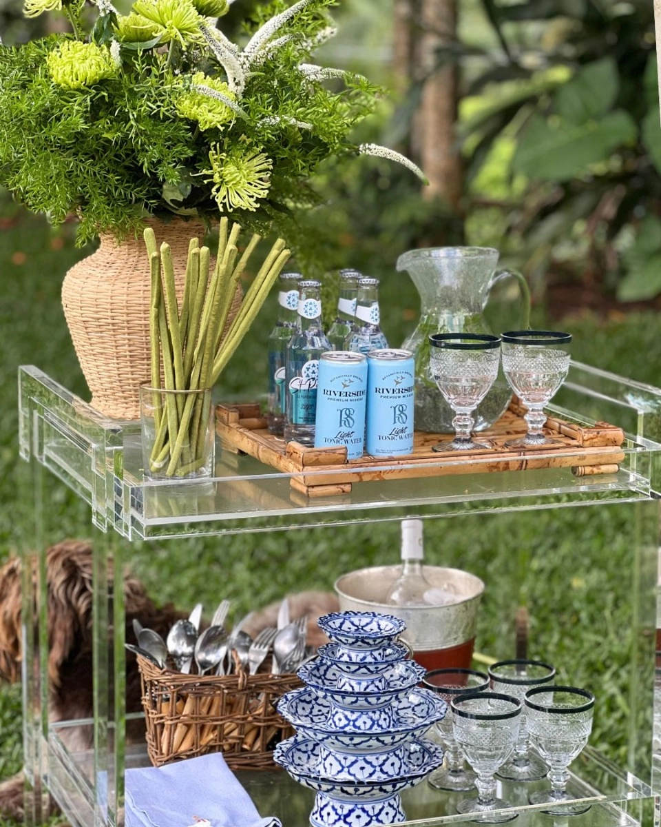 Carrinho de Chá Acrílico