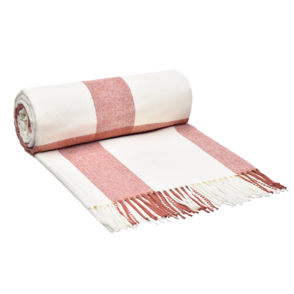 Manta Xadrez Spice com Franja