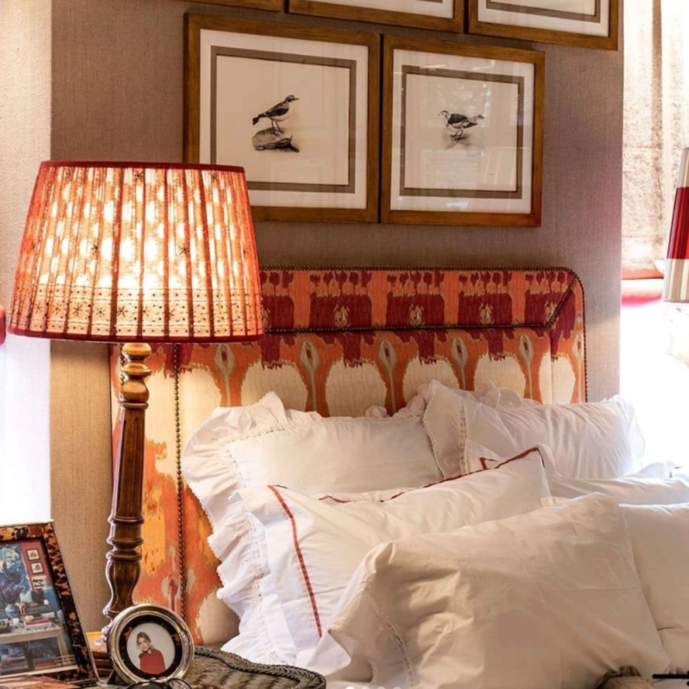 Abajur Coluna Lustrado Base Redonda