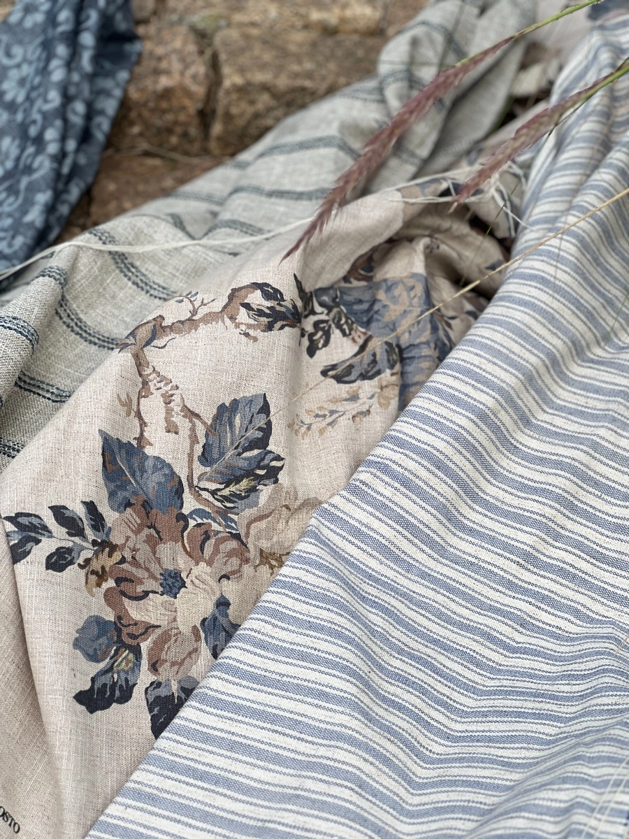 Tecido Lista Rústica Denim