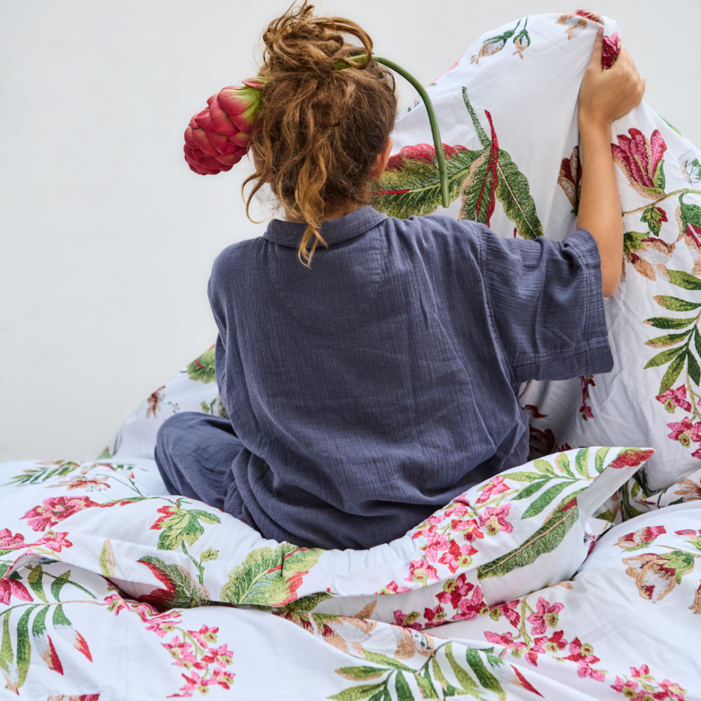 Capa de Duvet Floral Toulouse Solteiro Capa de Duvet Floral Toulouse Solteiro