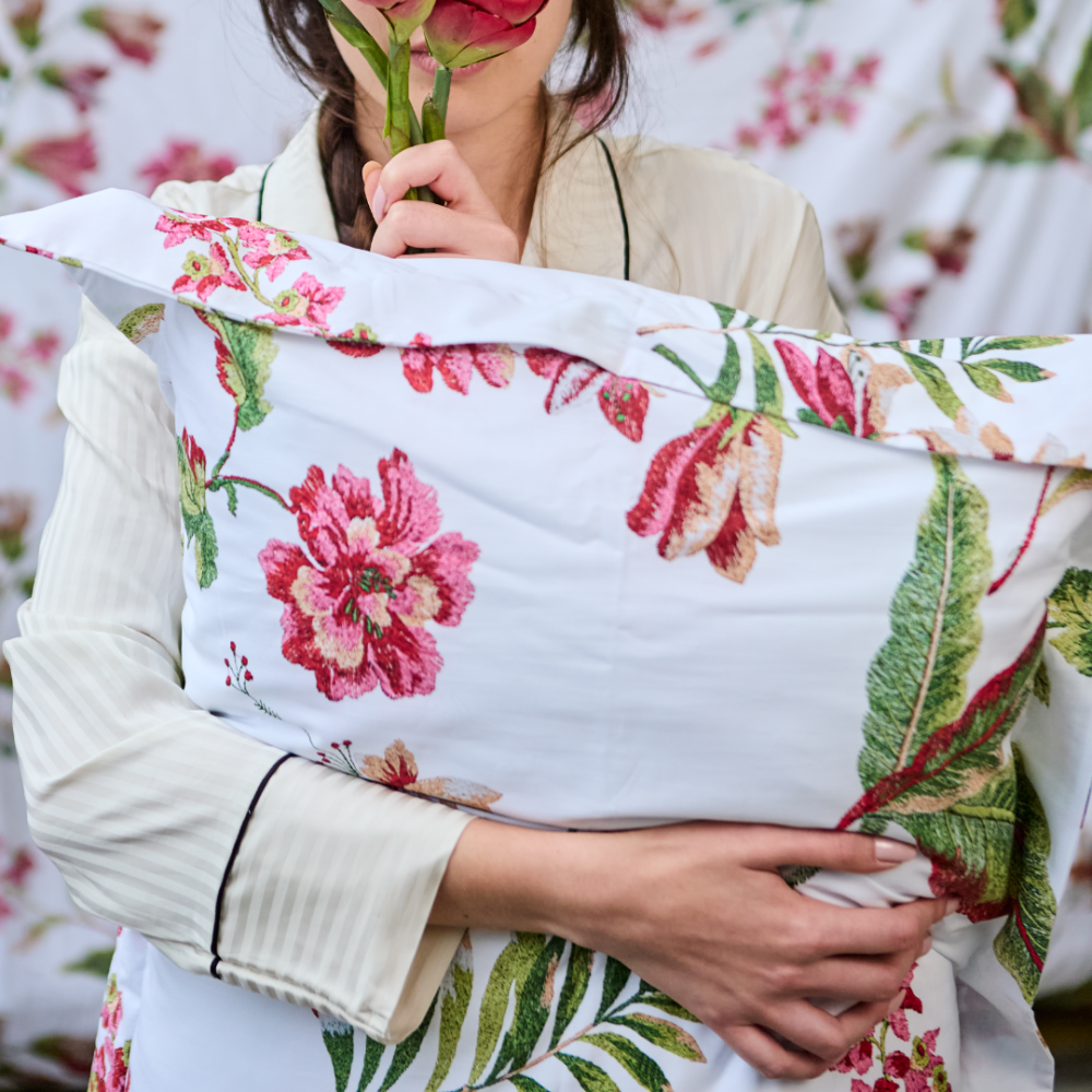 Capa de Duvet Floral Toulouse Solteiro Capa de Duvet Floral Toulouse Solteiro