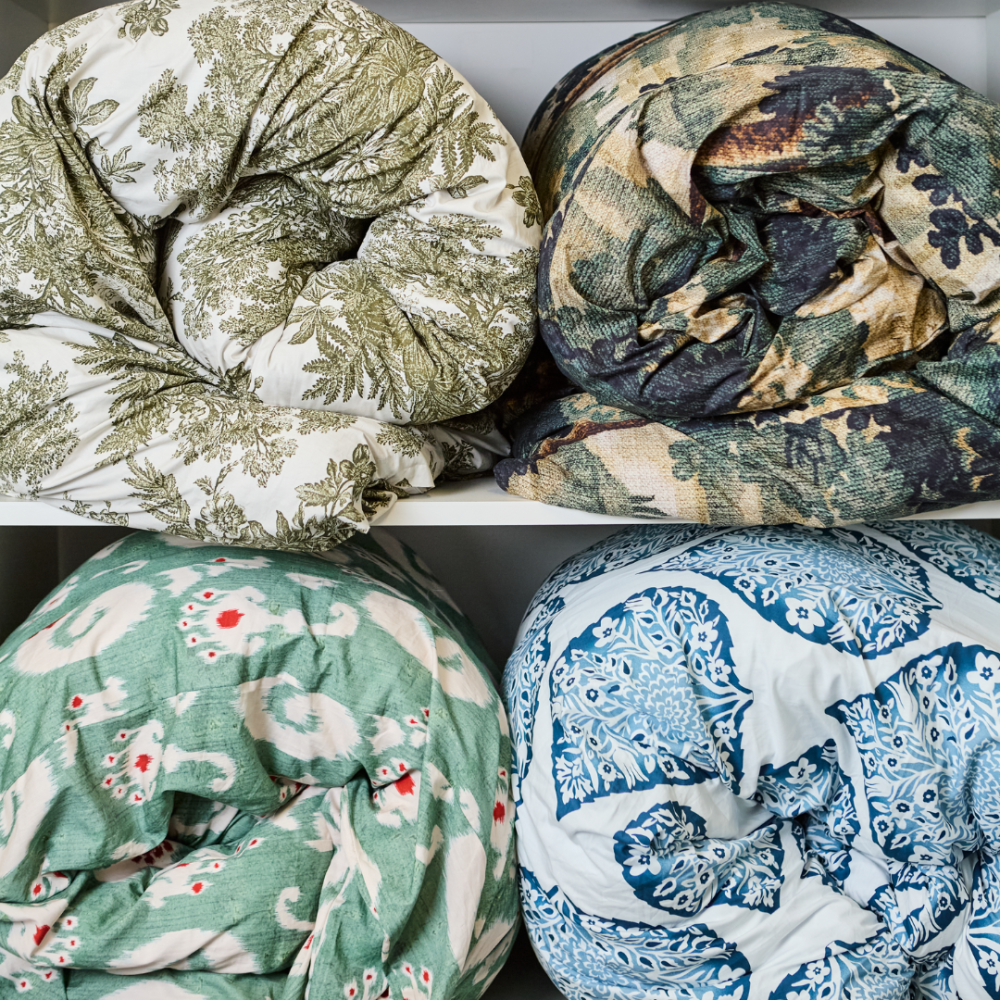Capa de Duvet Ikat Agapanto Queen