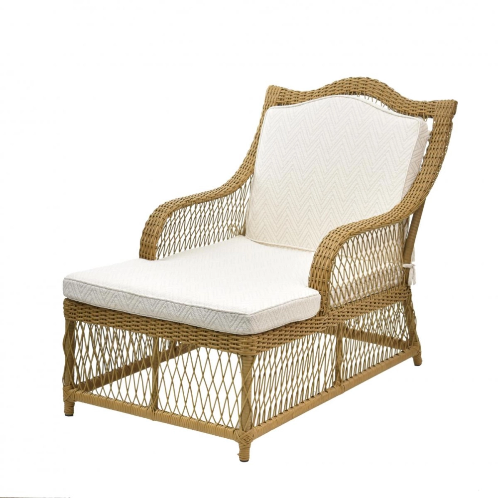 Chaise de Junco Outdoor Chevron Neutral Chaise de Junco Outdoor Chevron Neutral