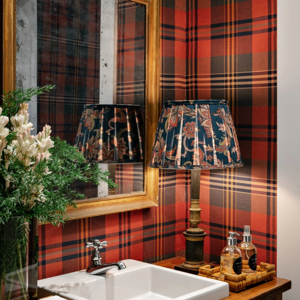 Cúpula Franzida Paisley Blue-M