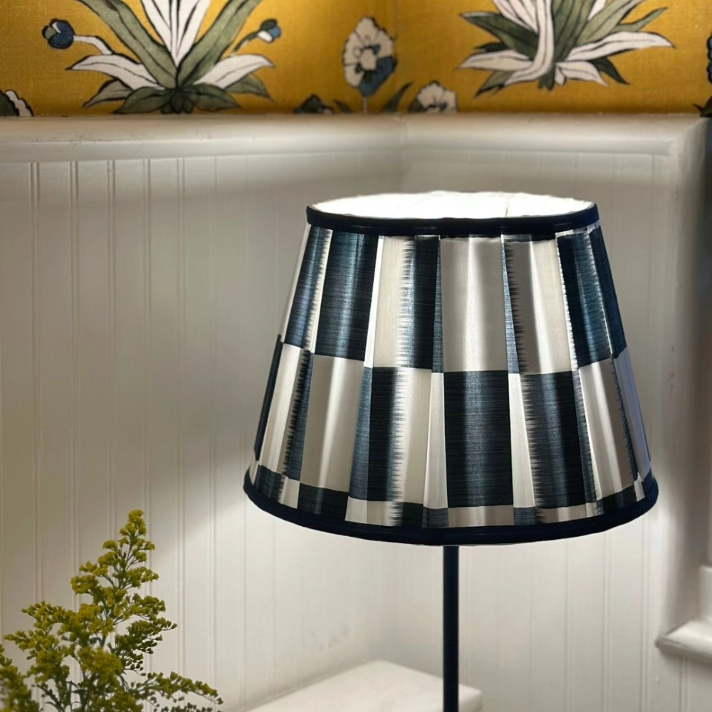 Cúpula Pregueada Xadrez Denim-P