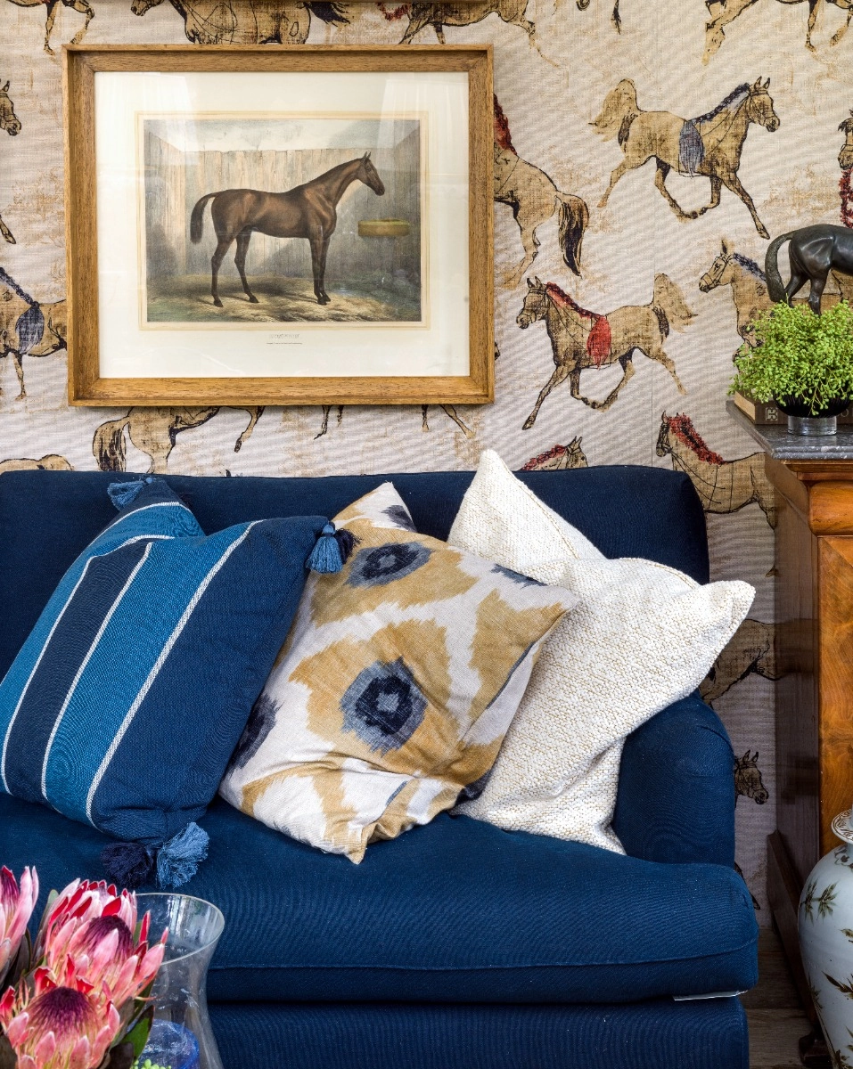 Tecido Ikat Denim 