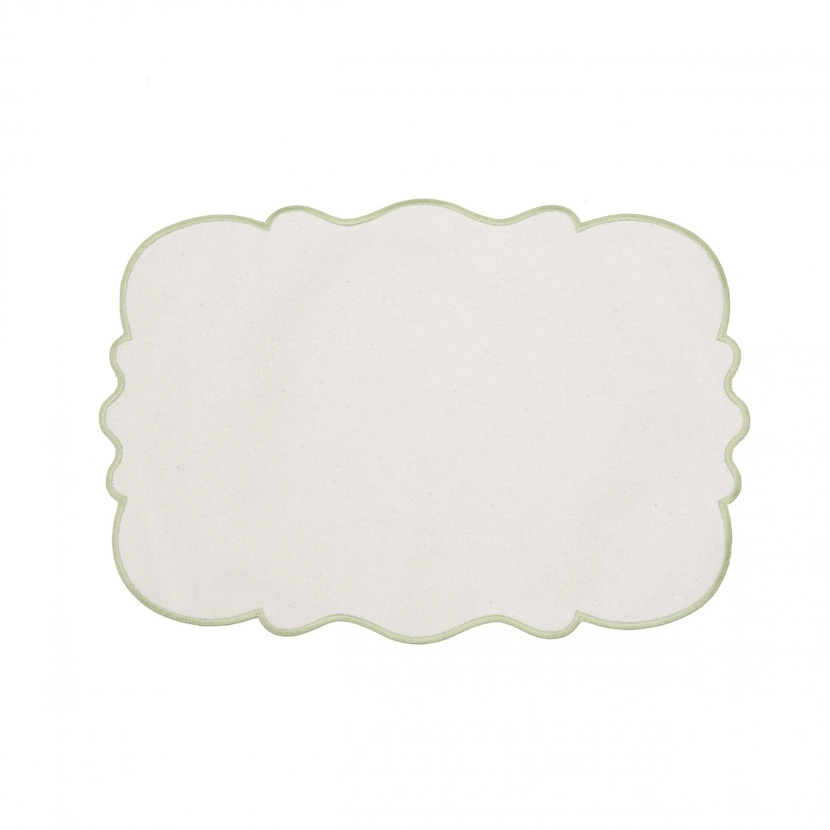 Jogo Americano Off White Bordado Sálvia Jogo Americano Off White Bordado Sálvia