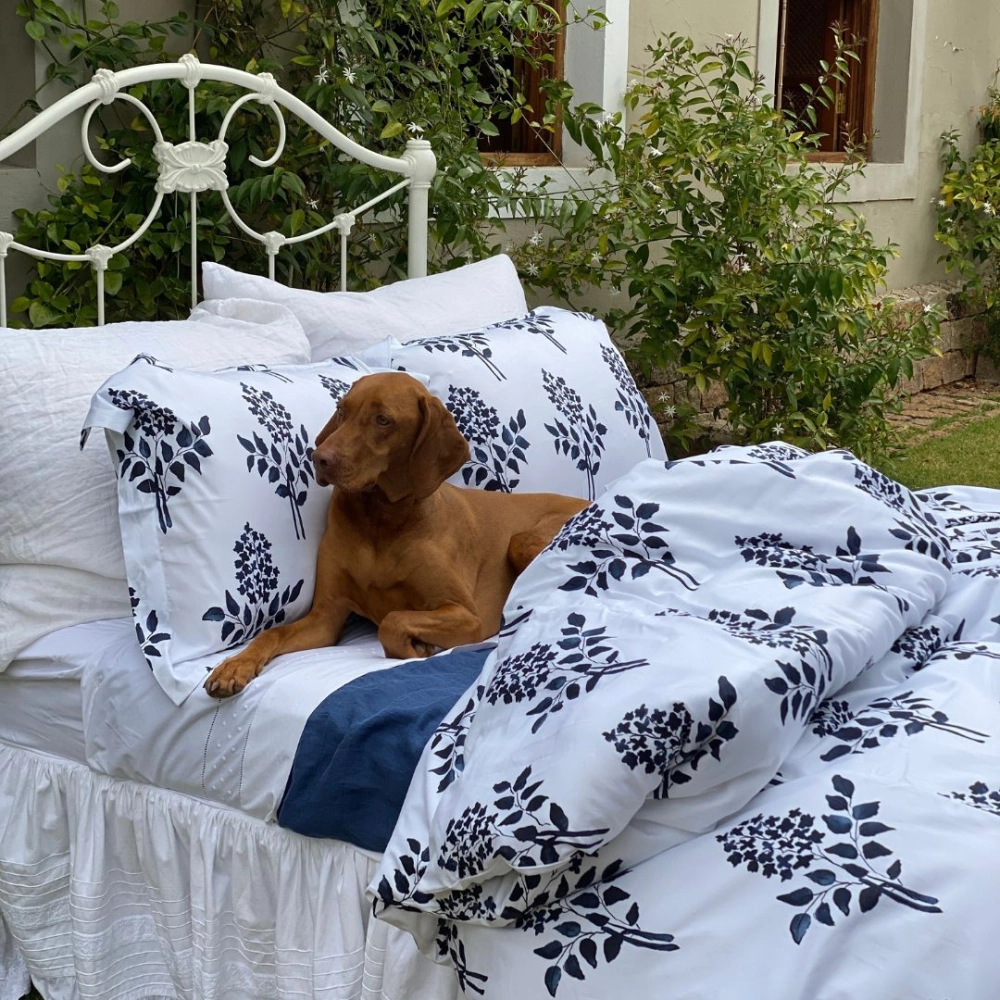 Kit Capa de Duvet Bouquet Marinho