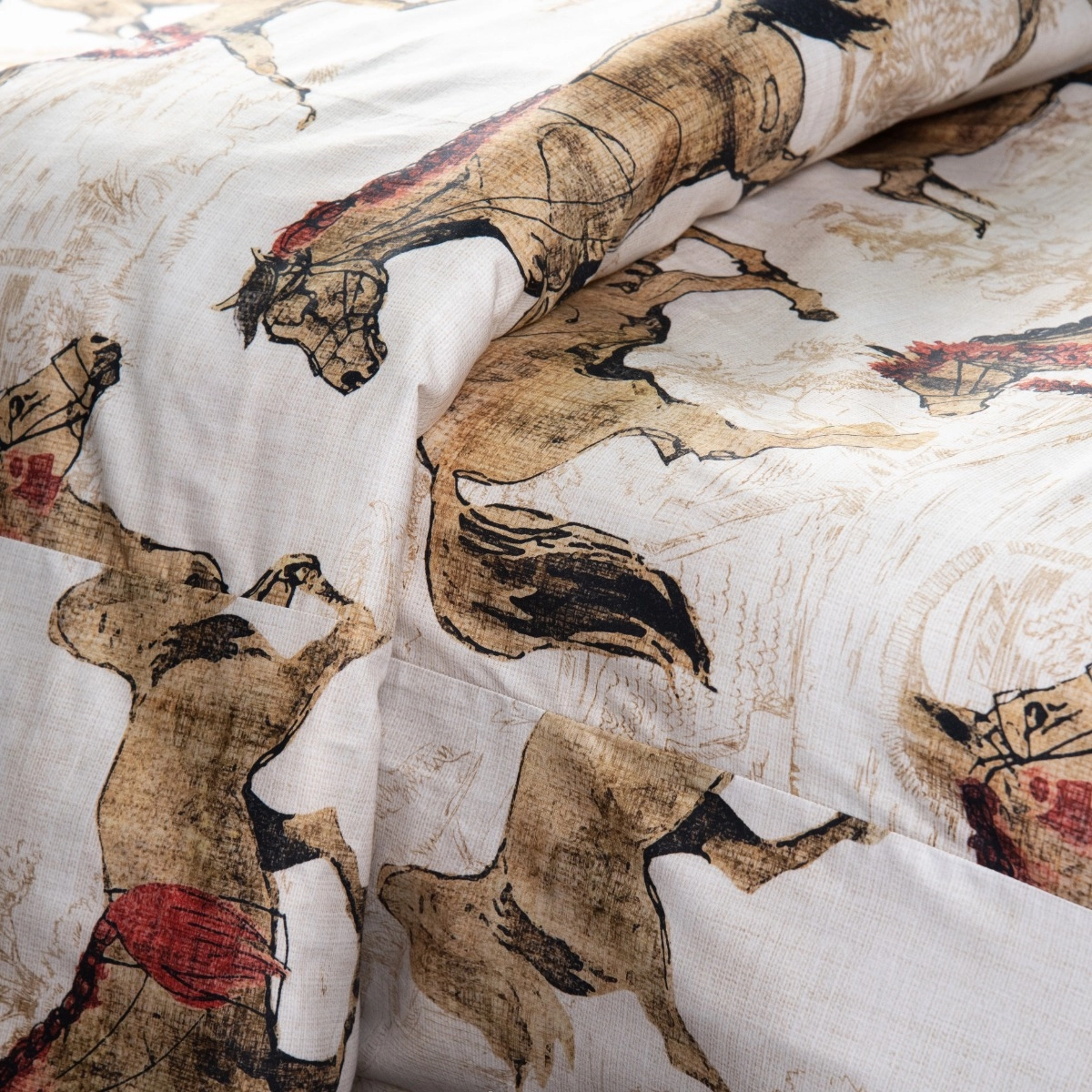 Kit Duvet Horse Denim-KING
