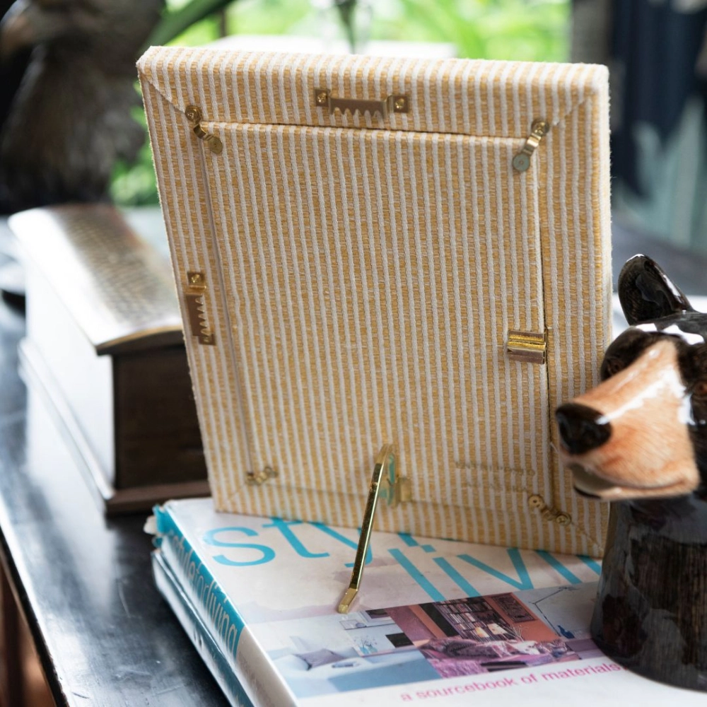 Porta-Retrato Lista Cúrcuma