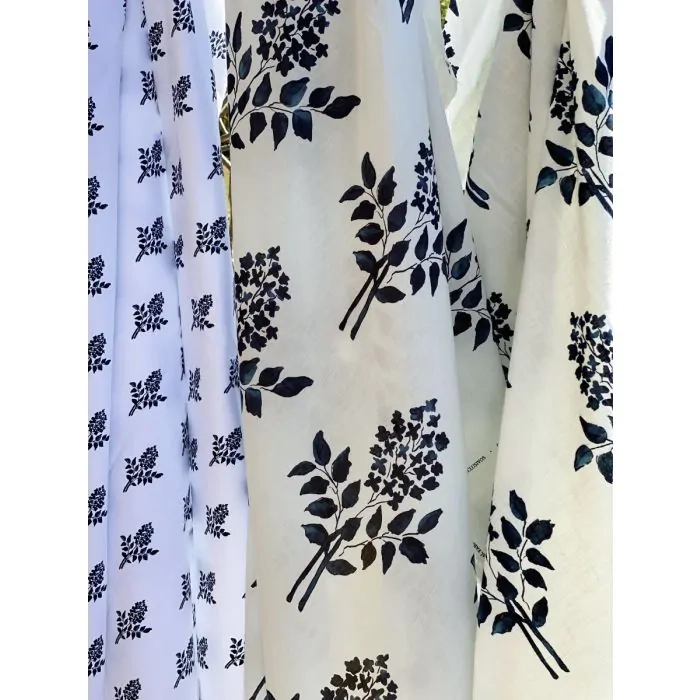 Tecido Bouquet Marinho Fundo Off White Tecido Bouquet Marinho Fundo Off White