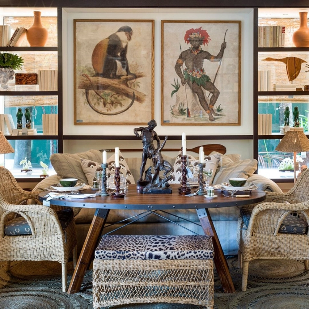 Tecido Chevron Cedro