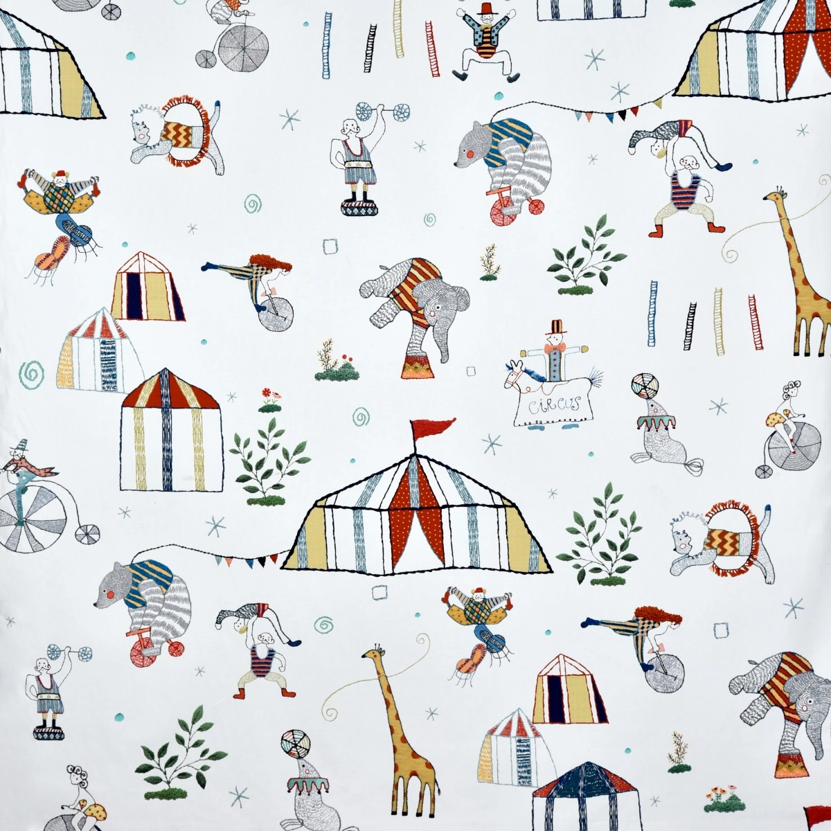 Tecido Circus Bordado Tecido Circus Bordado