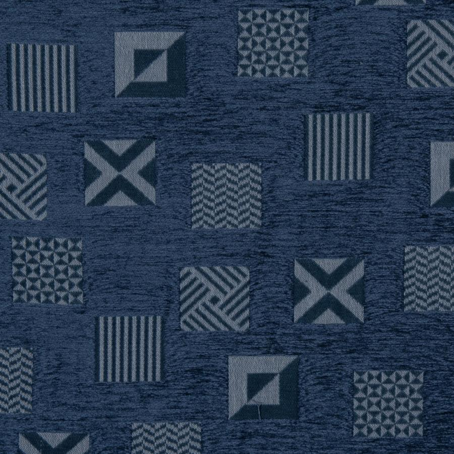 Tecido Jacquard Matriz Azul Tecido Jacquard Matriz Azul