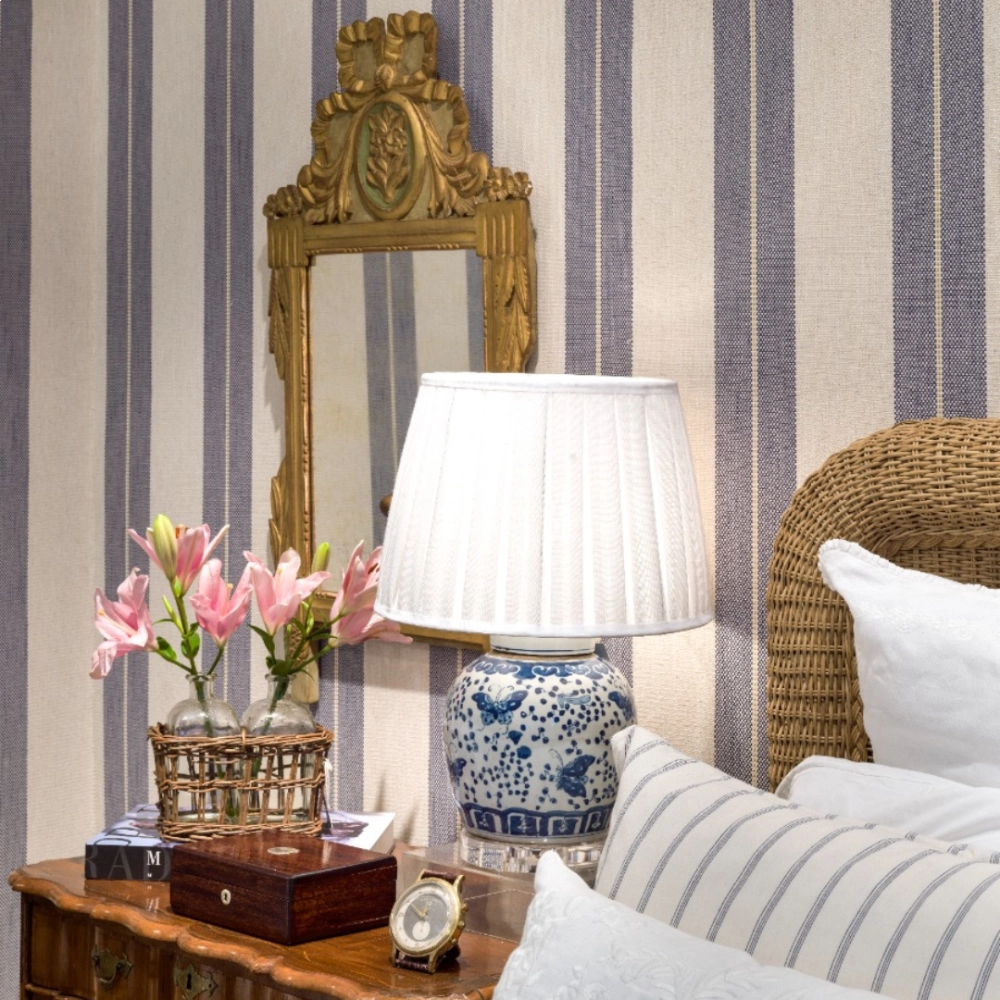 Tecido Lista Larga 2 Cores Marinho 