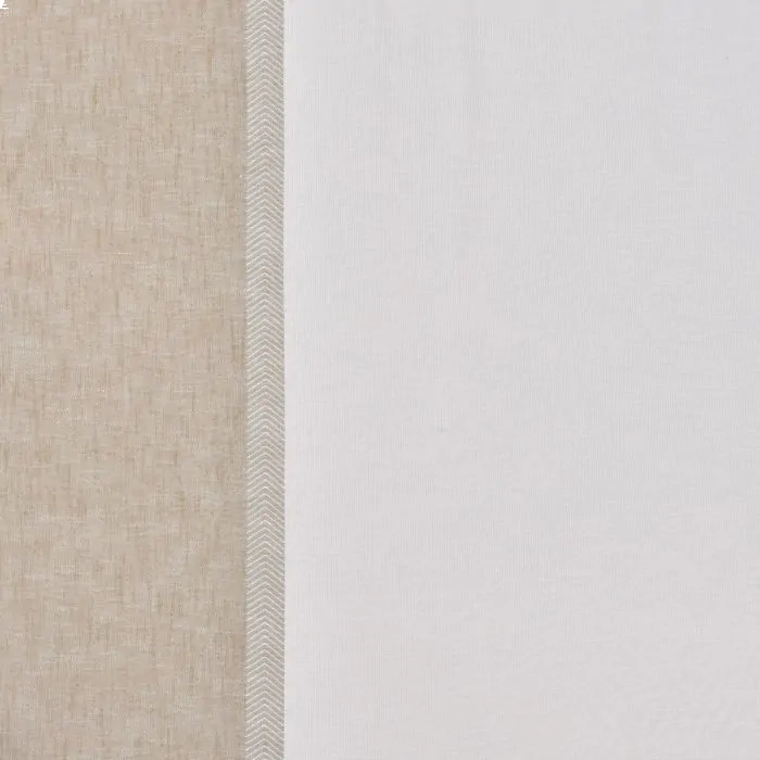 Tecido Lista Natural Com Off White