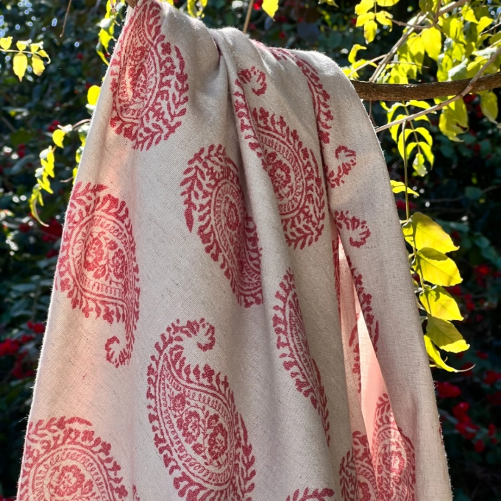 Tecido Paisley Magenta Tecido Paisley Magenta